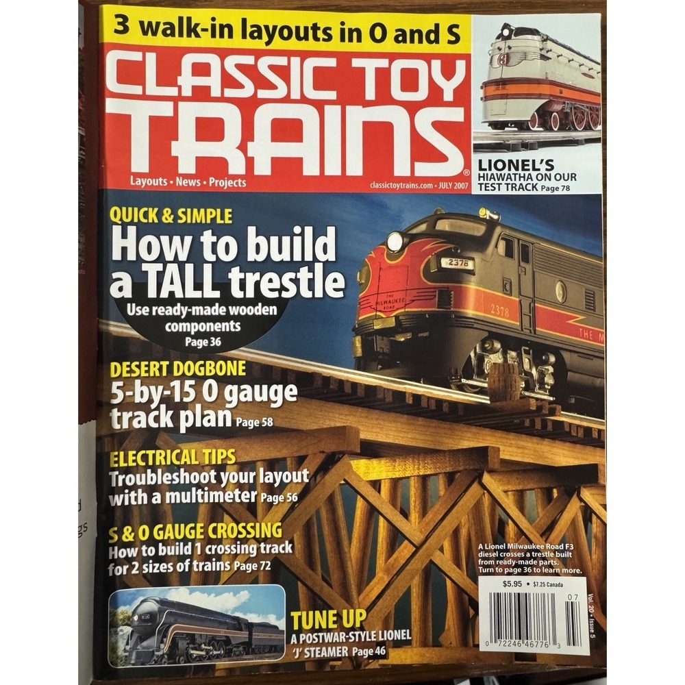 Classic Toy Trains‎ July 2007 Quick Simple Build A Tall Trestle Electrical Tips